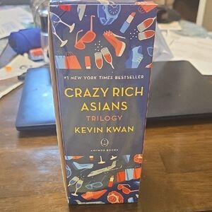 Crazy Rich Asians Trilogy by Kevin Kwan - Navy, Red & Gold Box Set
